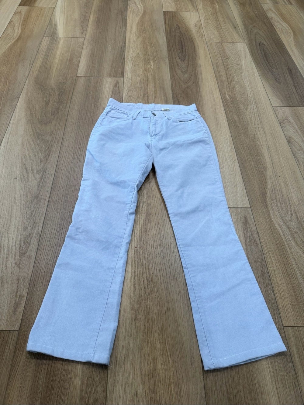 Y2K LEI Light Blue Corduroy Flared Pants